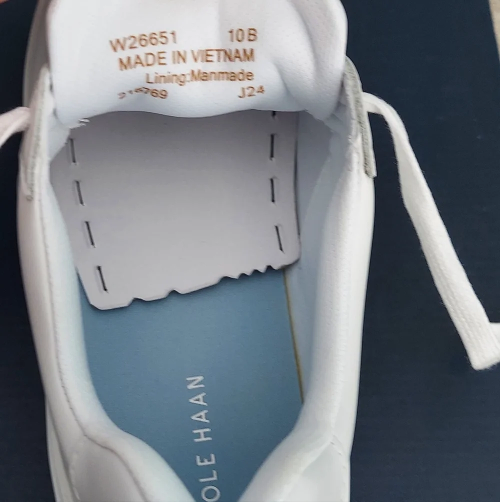 Cole Haan GC Daily Neutral White Leather Sneakers Women's Size 10 NWT Bridal